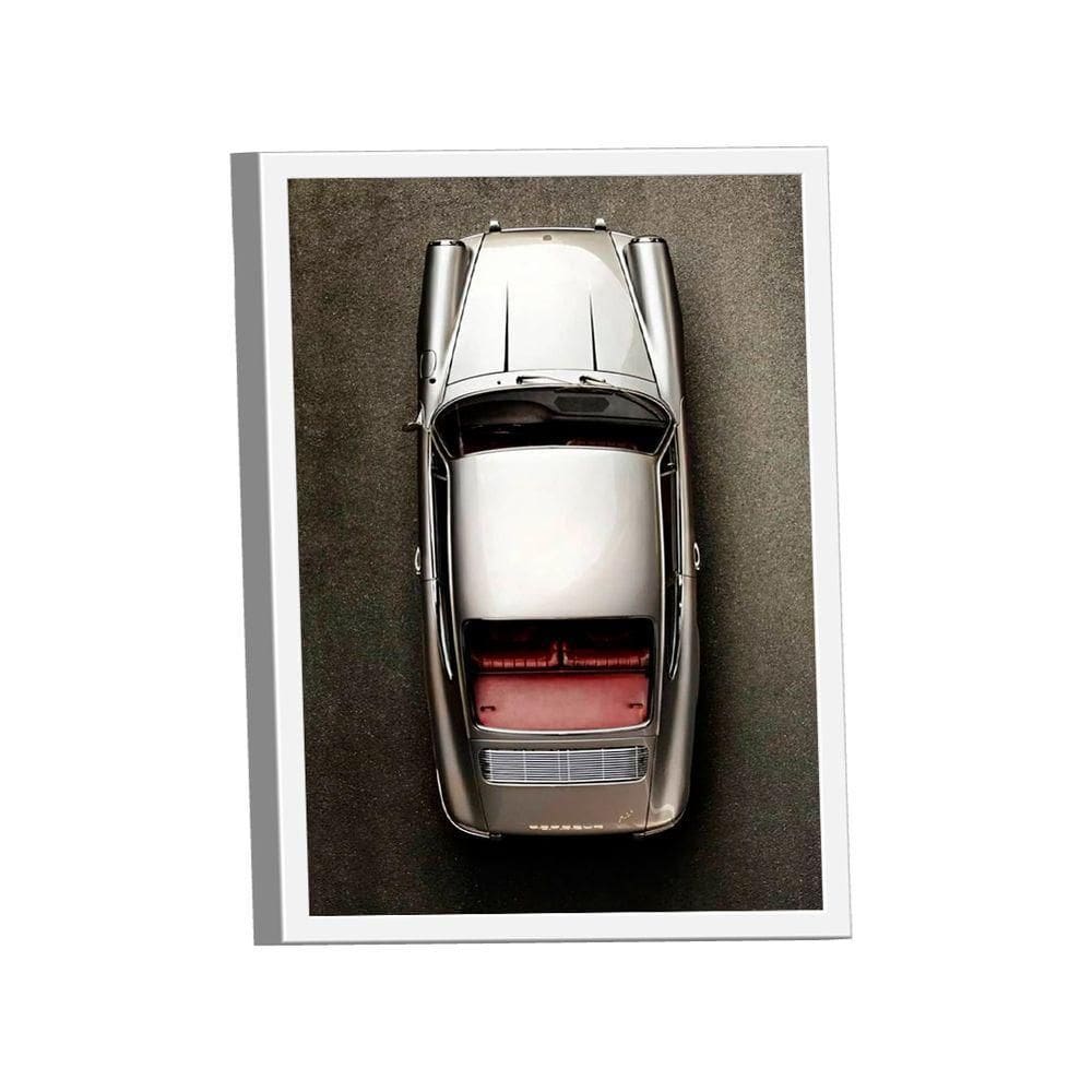 Quadro Porsche 911 Cinza Br Artes