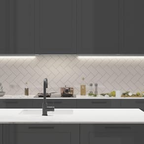 Perfil De Sobrepor Taschibra Para Fita De Led Apex 24 Com 2 Metros Preto