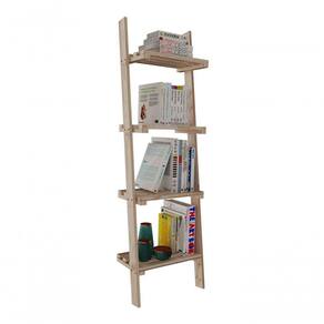 Estante De Livros Escada Madeira Pinus Multiuso