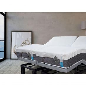 Colchão De Látex Articulado Cinza 20cm Box Casal 138x188cm