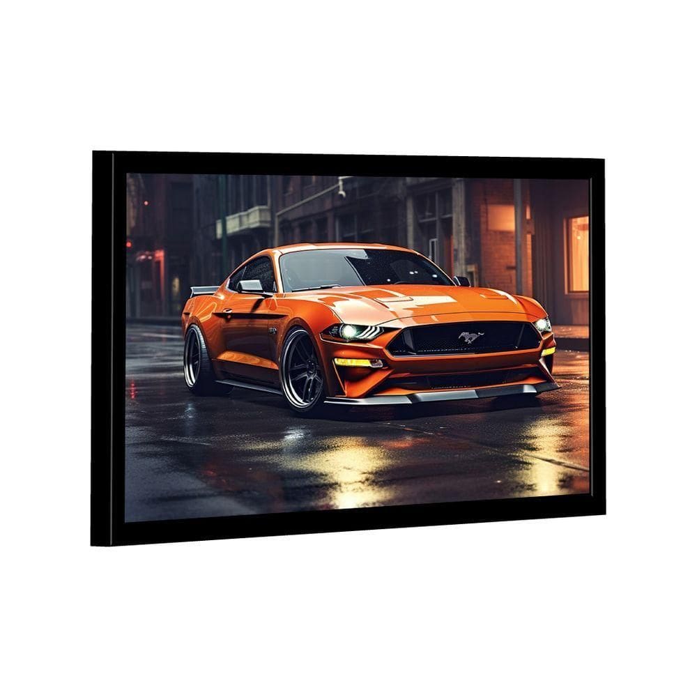 Quadro Mustang Orange -- Br Artes
