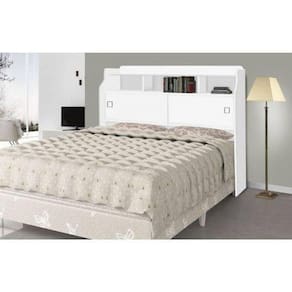 Cabeceira De Casal Jessica 1,40 Branco - Cambel Móveis