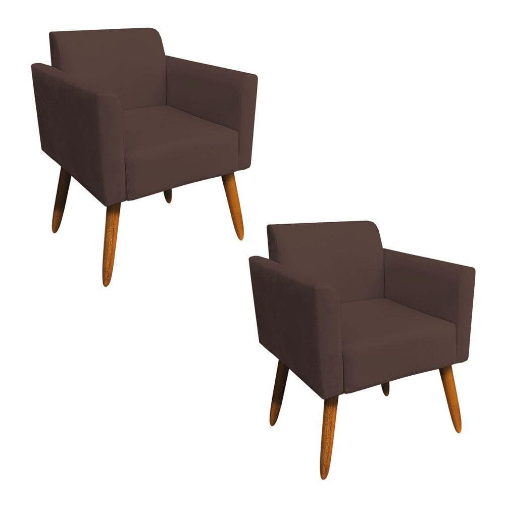 Kit 02 Poltronas Marisa Marrom