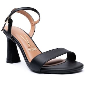 Sandália Vizzano Básica Salto Médio Feminina - Preto