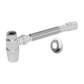 Sifão Sanfonado Extensível Censi com Copo Horizontal 78,5cm Cromado