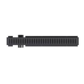 Kit 5 Ralo Linear com Tampa Vazada 50 cm Cinza Astra Preto