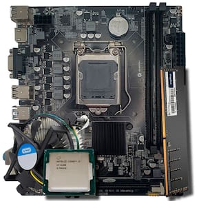 Kit Placa Mãe H110, Com Cooler 1151, Processador i3 6100, Memória RAM 8GB DDR4