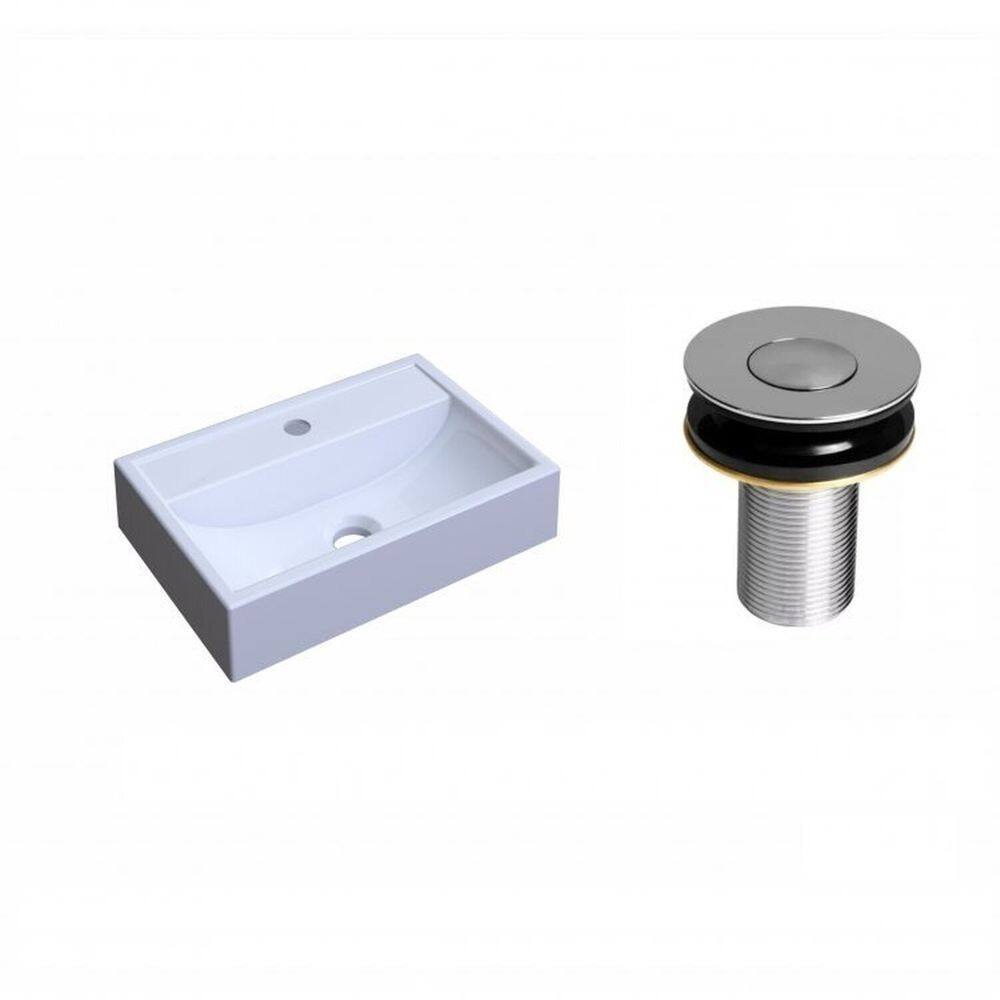 Kit Cuba Q45 com Válvula Click Botão 1 Pol. Compace Branco