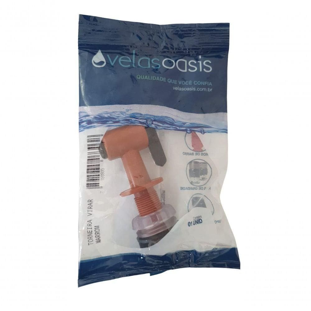 Torneira Oasis De Virar Marrom Para Filtros E Pingômetros