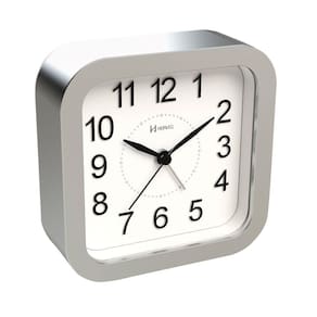 Relógio Despertador Quartz Herweg Silencioso Luz 2644 Prata - Prata