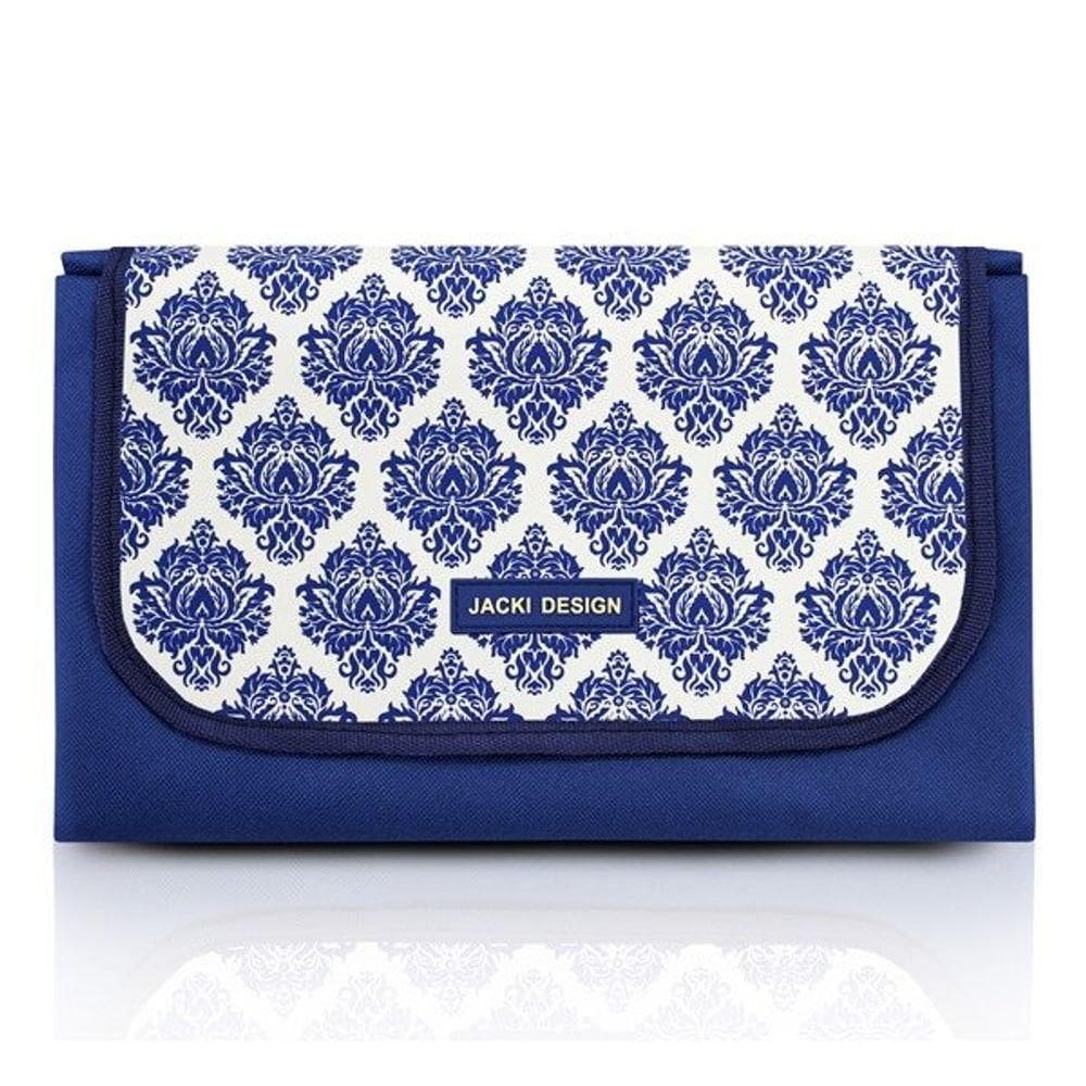 Tapete Para Piquenique Impermeável Bella Vitta Tamanho Médio Jacki Design Azul