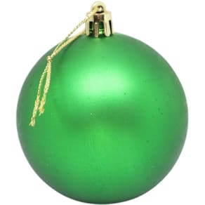 Enfeites Para Decoracao Natal Bola 4Cm Cor Verde Pct.C/06