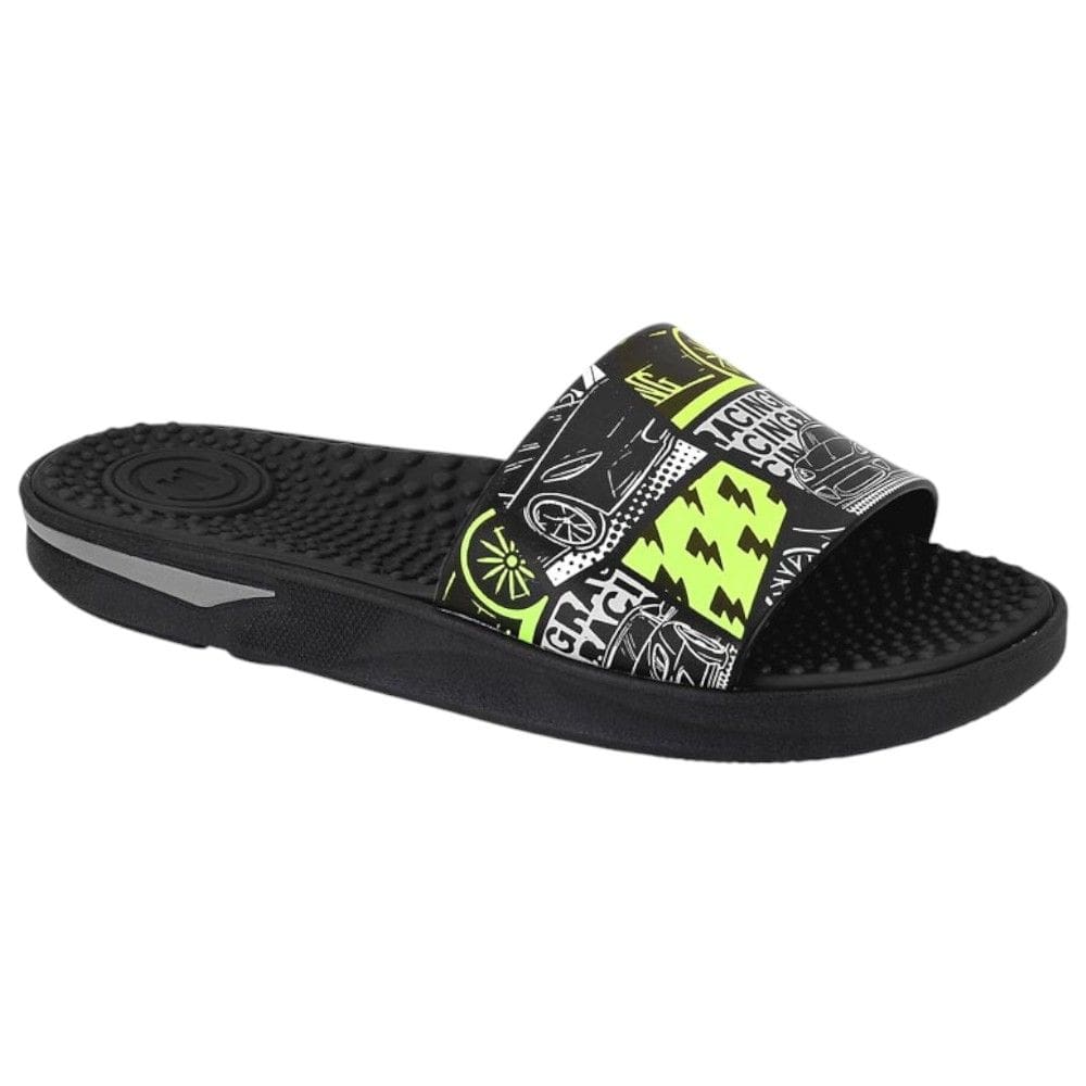 Chinelo Slide Infantil Molekinho 2421.115 - Preto - 27