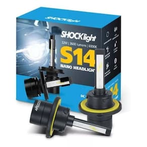 Lâmpada Shockligth Led S14 Nano H13 6000k 12v Headligth