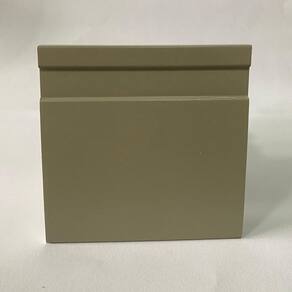 Kit com 5 Barras Rodapé de Poliestireno 10cm X 15mm Frisado Color 12m Grey