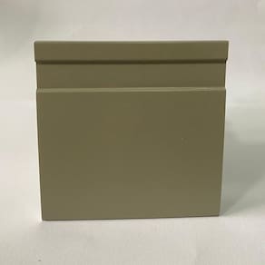 Kit com 30 Barras Rodapé de Poliestireno 10cm X 15mm Frisado Color 72m Grey