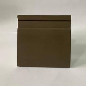 Kit com 15 Barras Rodapé de Poliestireno 10cm X 15mm Frisado Color 36m Coffee