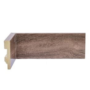Kit com 15 Barras Rodapé de Poliestireno 7cm X 15mm Liso Wood 36m Pinus