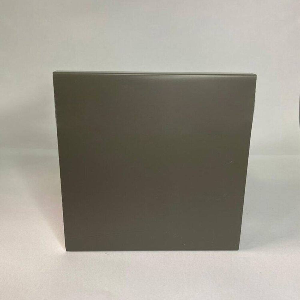 Kit com 20 Barras Rodapé de Poliestireno 10cm X 15mm Frisado Color 48m Cinza Escuro