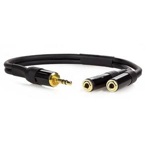 Cabo P2 Macho Para 2x P2 Femea Estereo - 2 Metros
