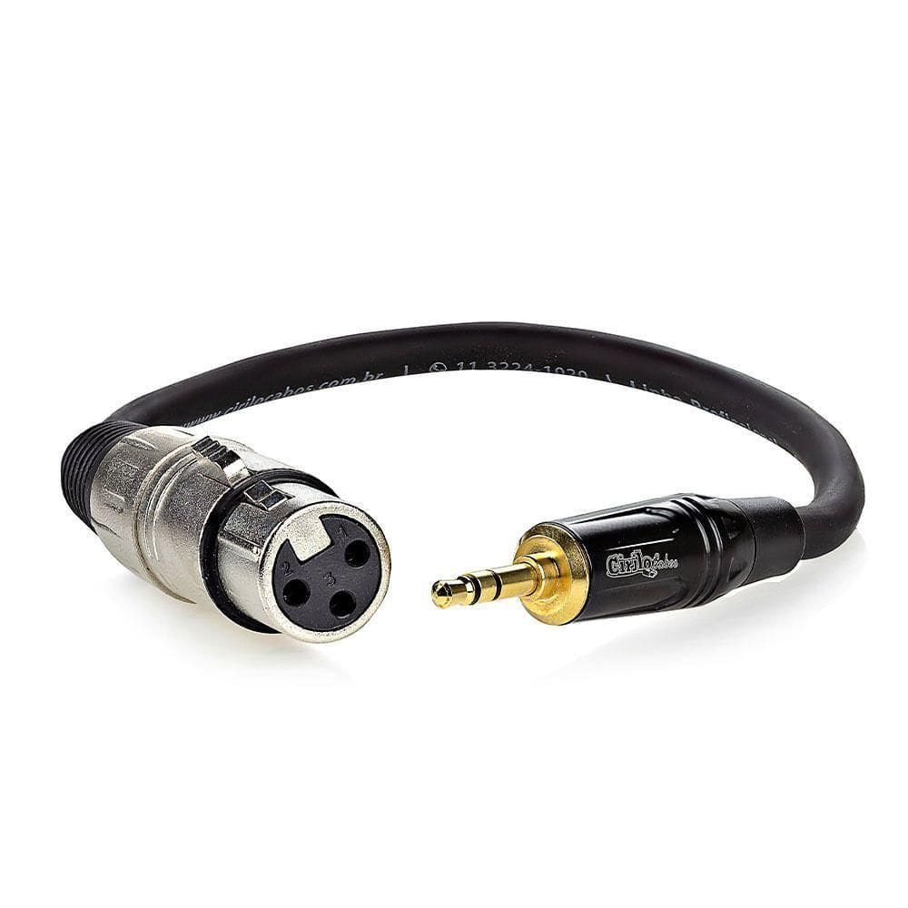 Cabo Xlr Para P2 áudio Profissional Estereo - 10 Metros