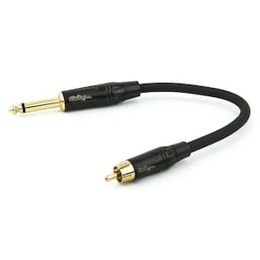 Cabo Adaptador Rca Para P10 Profissional Mono - 5 Metros