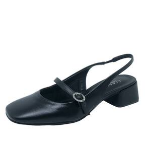 Sapato Boneca Salto Baixo Couro Lia Line + Natalia Toscano
