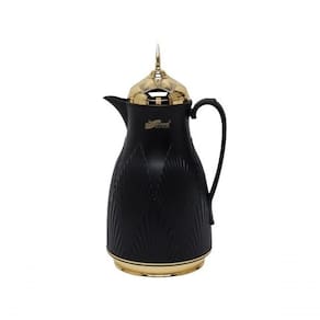 Garrafa Térmica árabe Café Chá 1 Litro Preto A Vácuo Daydays Luxo