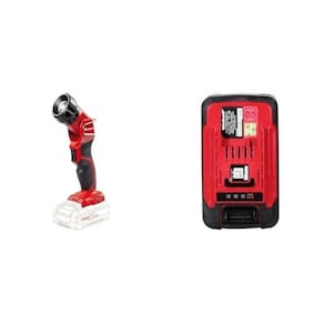 Kit Lanterna a Bateria Te-cl 18 Li H-solo com Bateria Power X-change 18v 5,2ah Plus Einhell Preto