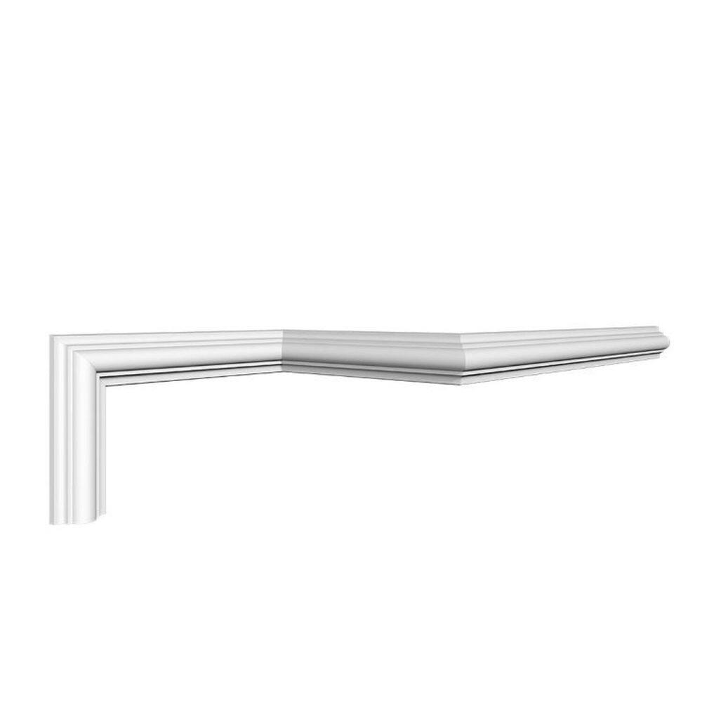 Kit com 3 Barras Roda Meio Cw11 Perfil de Poliestireno Homeestar 6m Branco