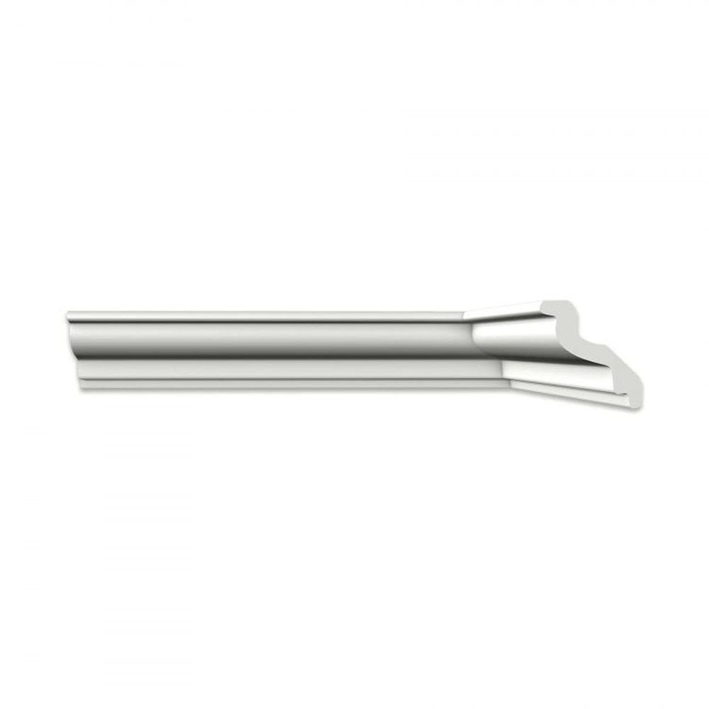 Kit com 3 Barras Roda Teto M100 Perfil de Poliestireno Homestar 6m Branco