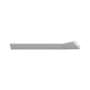 Kit com 3 Barras Roda Teto Perfil de Poliestireno L45 Homestar 6m Branco