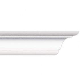 Kit com 3 Barras Roda Teto Perfil de Poliestireno C100 Homestar 6m Branco