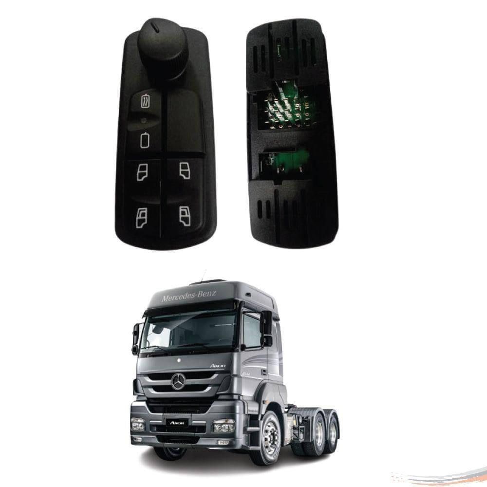 Teclas Vidro Elétrico Retrovisor C/ Desembaçador Axor Atego
