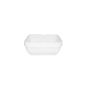 Travessa Cheff Quadrada 250ml Branca Em Policarbonato Linha Profissional Cook Vem