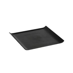 Bandeja Servir Quadrada 30x30 Preta Em Policarbonato Linha Profissional Cook Vem