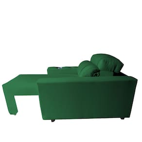 Poltrona Imperial Com Assento Retratil Eletrica Suede Conforto Modernidade e Requinte Verde
