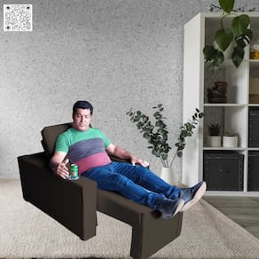 Poltrona Imperial Com Assento Retratil Eletrica Suede Conforto Modernidade e Requinte Marrom