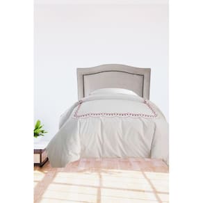 Cabeceira Para Cama Box Solteiro  Línea Veludo Off White