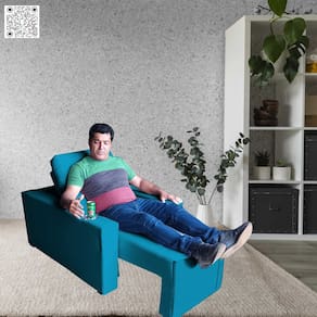 Poltrona Imperial Com Assento Retratil Eletrica Suede Conforto Modernidade e Requinte Turquesa