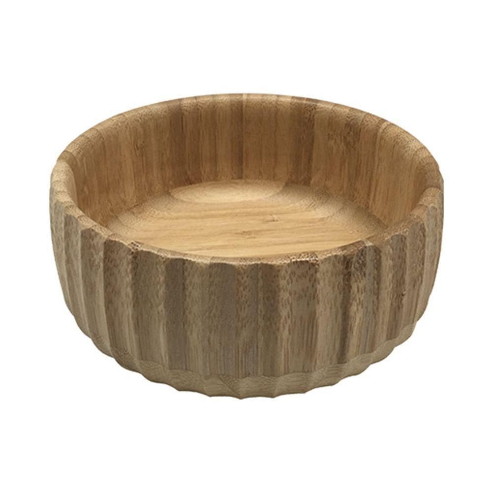 Bowl Canelado De Bambu Oikos 15cm Redondo