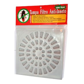 Grelhas para Ralos  Anti Inseto com Tela 15cm D`Rose Para Banheiros e Jardins.