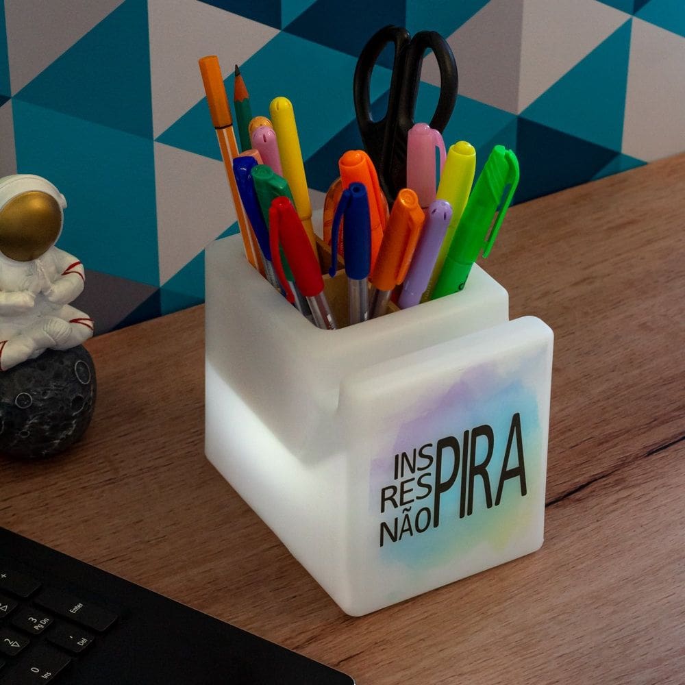 Organizador de Mesa Iluminado Não Pira