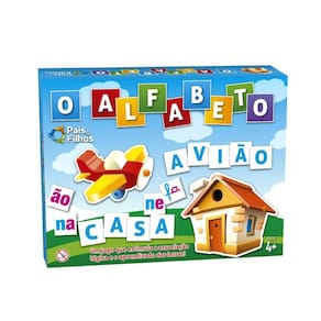 Jogo O Alfabeto 590 Peças Brinquedo Educativo De Alfabetização - Pais e Filhos