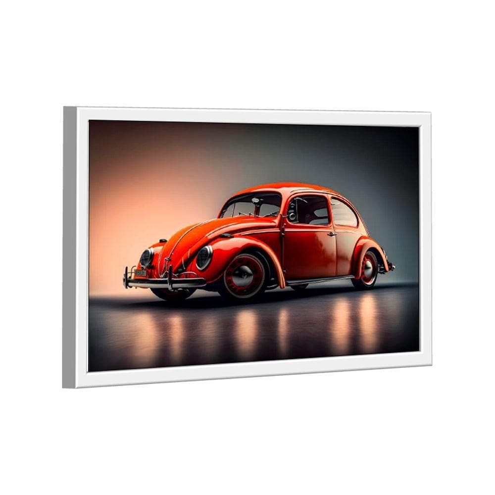 Quadro Fusca Vermelho -- Br Artes