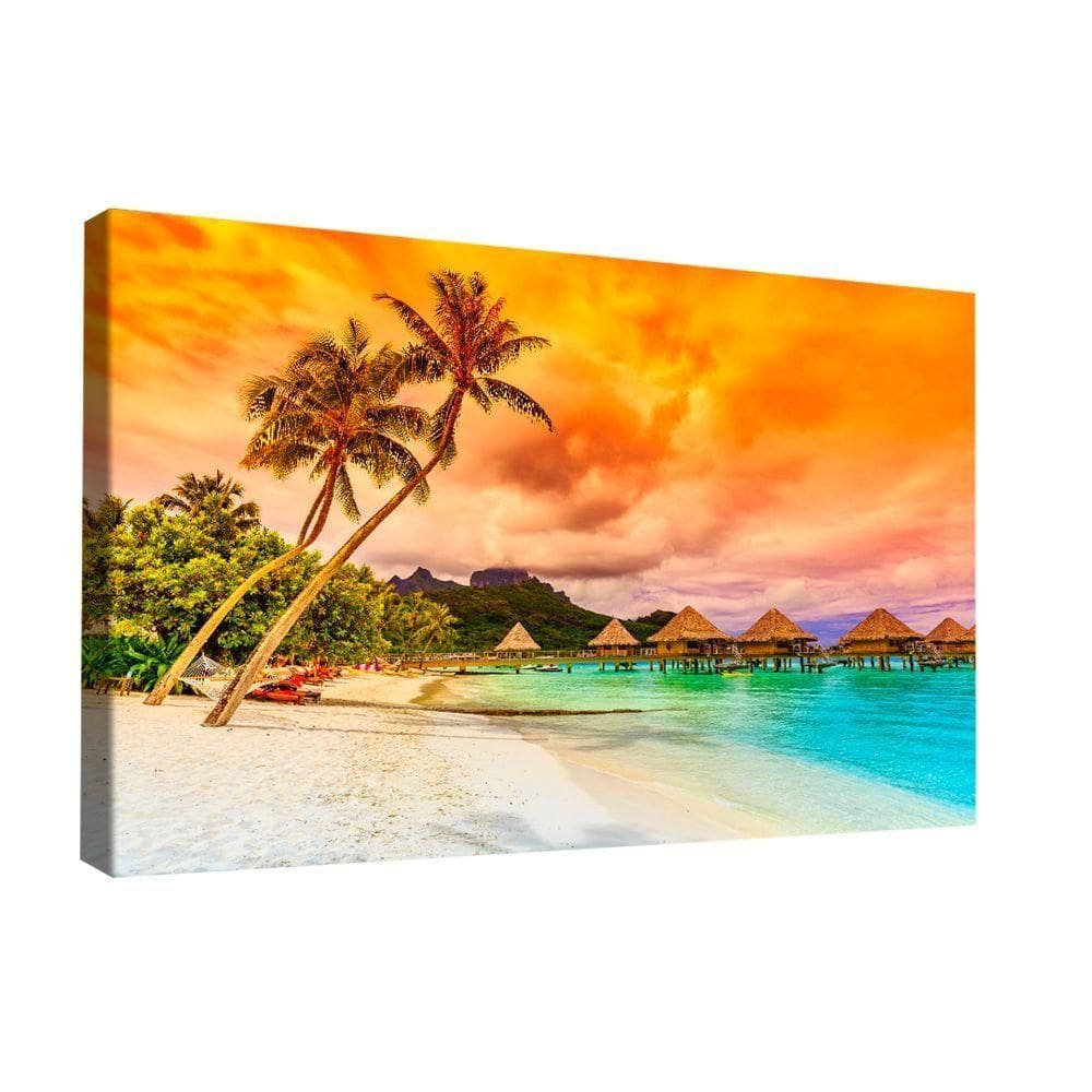 Quadro Maldivas Clima Tropical Br Artes