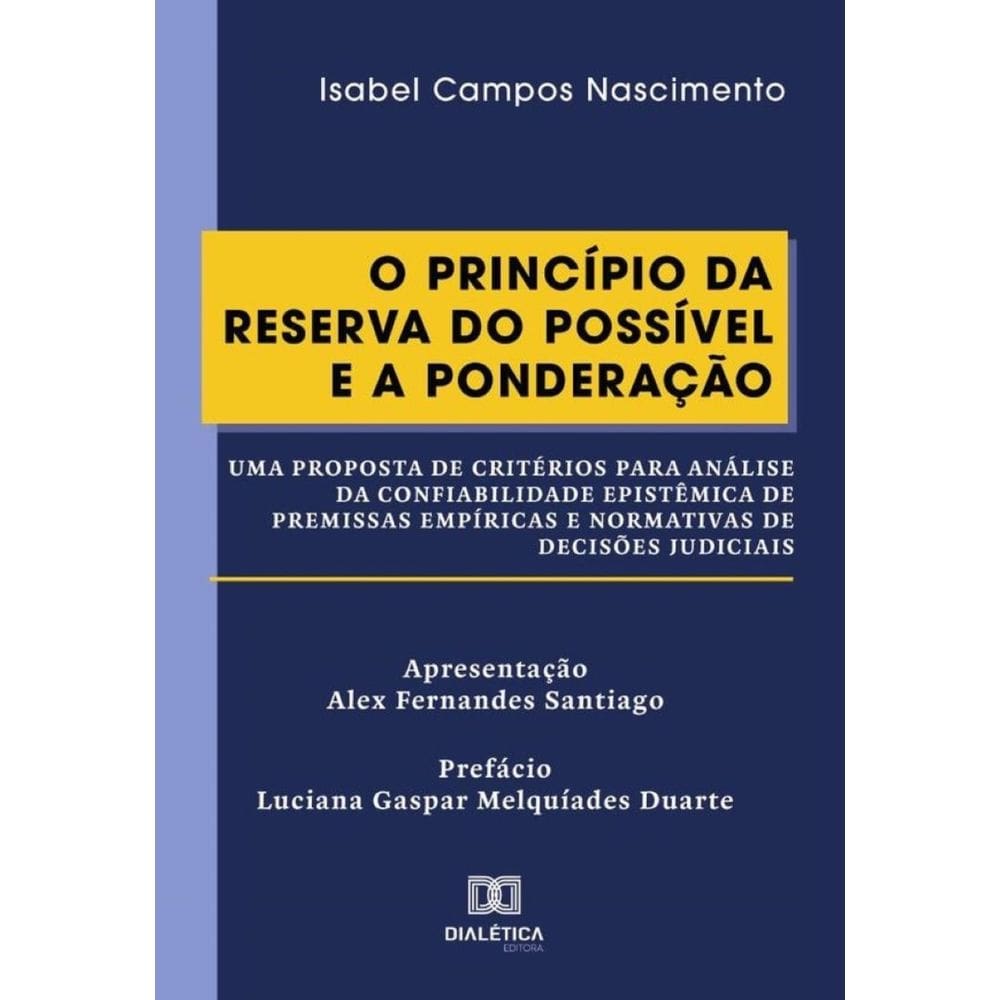O Princípio da Reserva do Possível e a Ponderação-Português