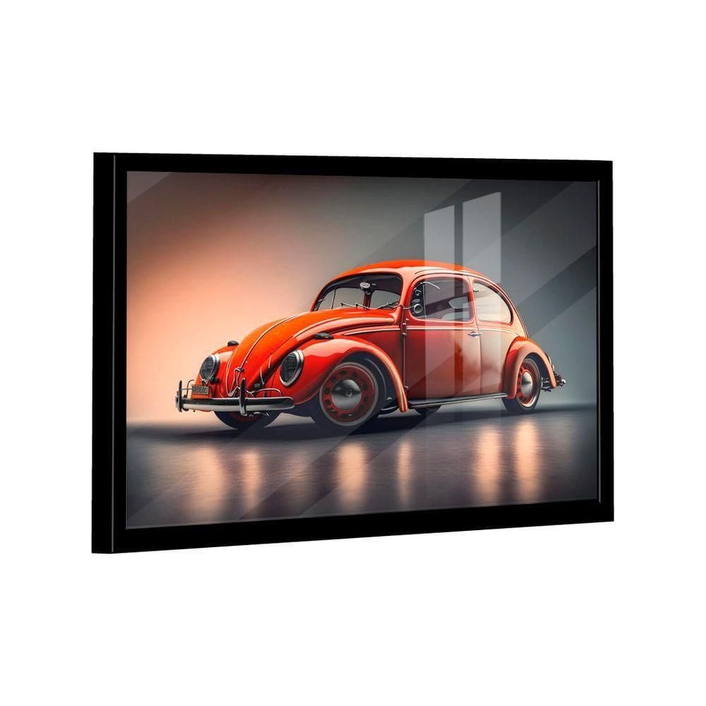 Quadro Fusca Vermelho -- Br Artes