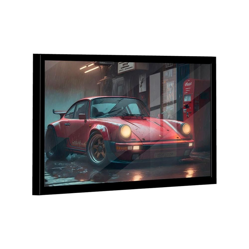 Quadro Porsche Vermelho -- Br Artes