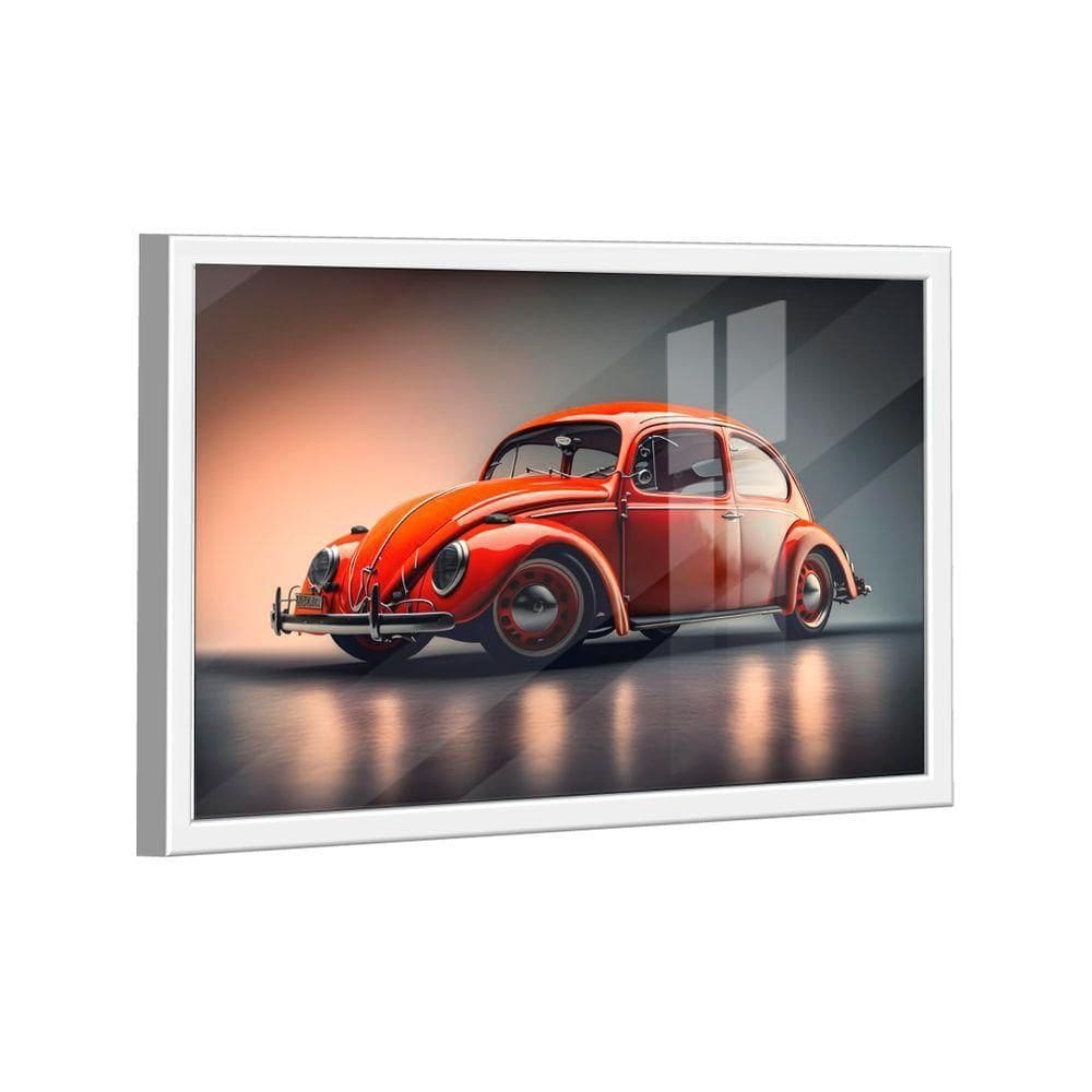 Quadro Fusca Vermelho -- Br Artes